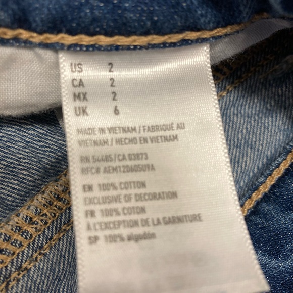 American Eagle Tomgirl Shortie Size 2 - Picture 5 of 6